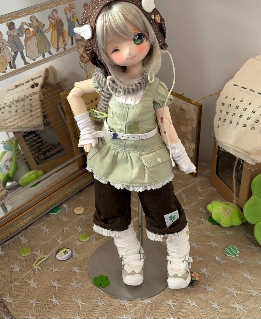 「受注」꒰四つ葉風旅꒱「1/4ドール服 MDD, KUMAKO/OFF」