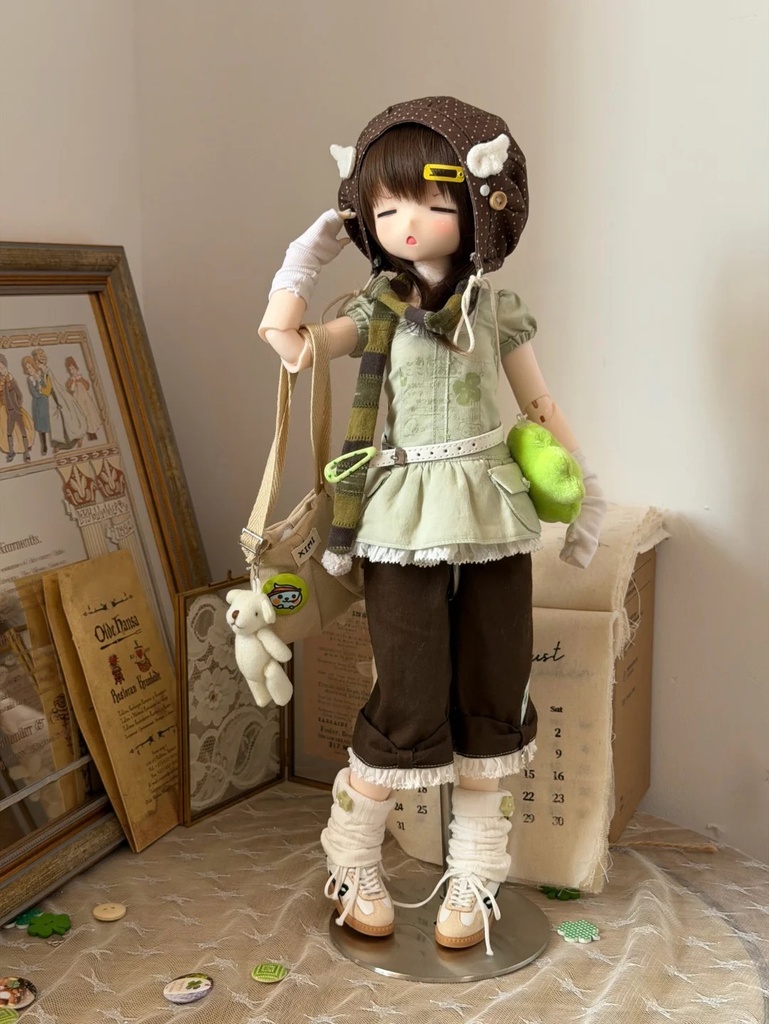 「受注」꒰四つ葉風旅꒱「1/4ドール服 MDD, KUMAKO/OFF」