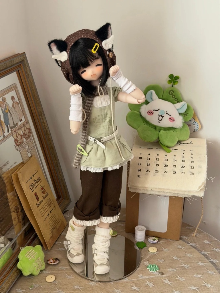 「受注」꒰四つ葉風旅꒱「1/4ドール服 MDD, KUMAKO/OFF」