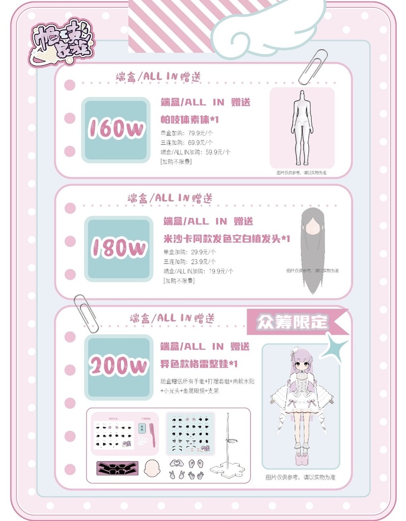「受注」꒰パチ家族꒱「1/6 BJD ブラインドボックス」