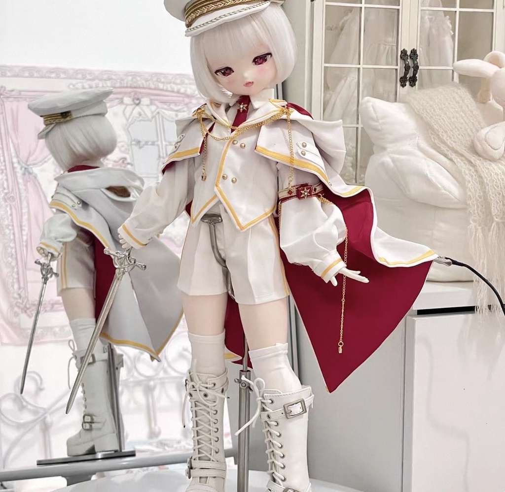 「受注」꒰わんちゃん隊長꒱「1/4ドール服」