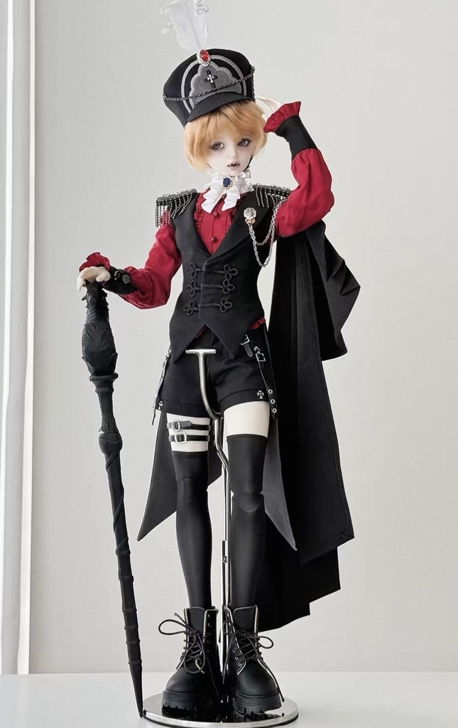 「受注」꒰紅と黒꒱「1/4ドール服 MSD, SDM /OFF」