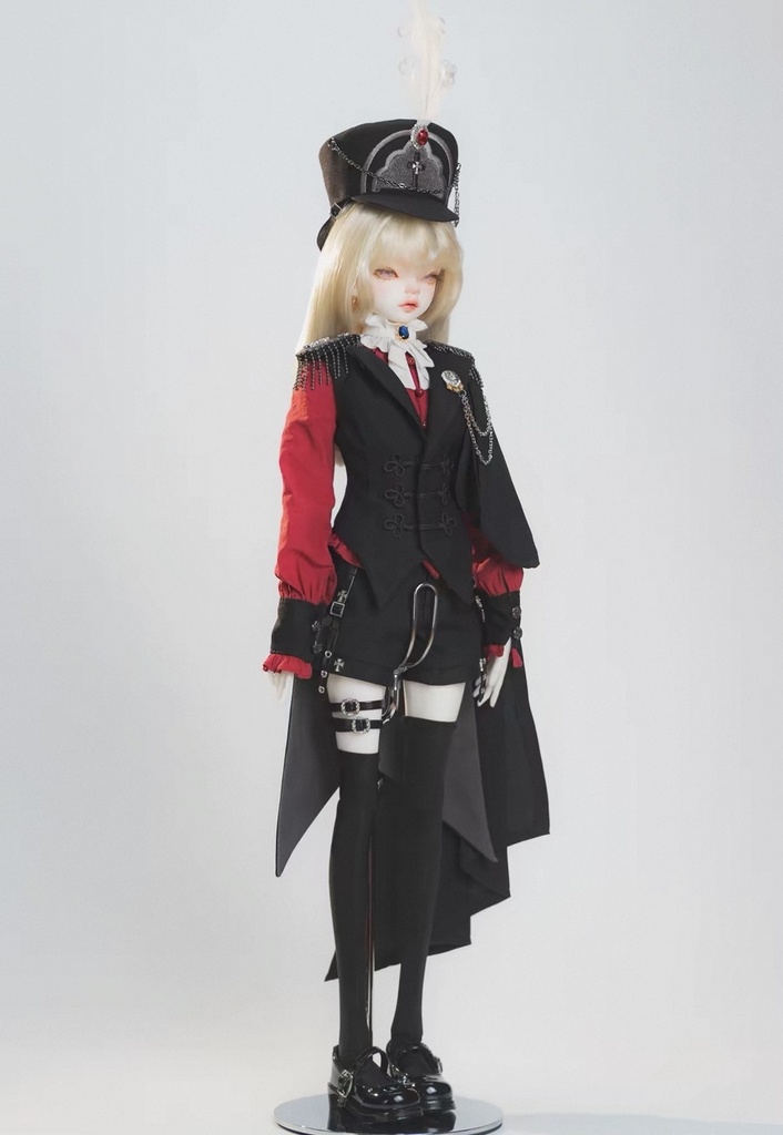 「受注」꒰紅と黒꒱「1/4ドール服 MSD, SDM /OFF」