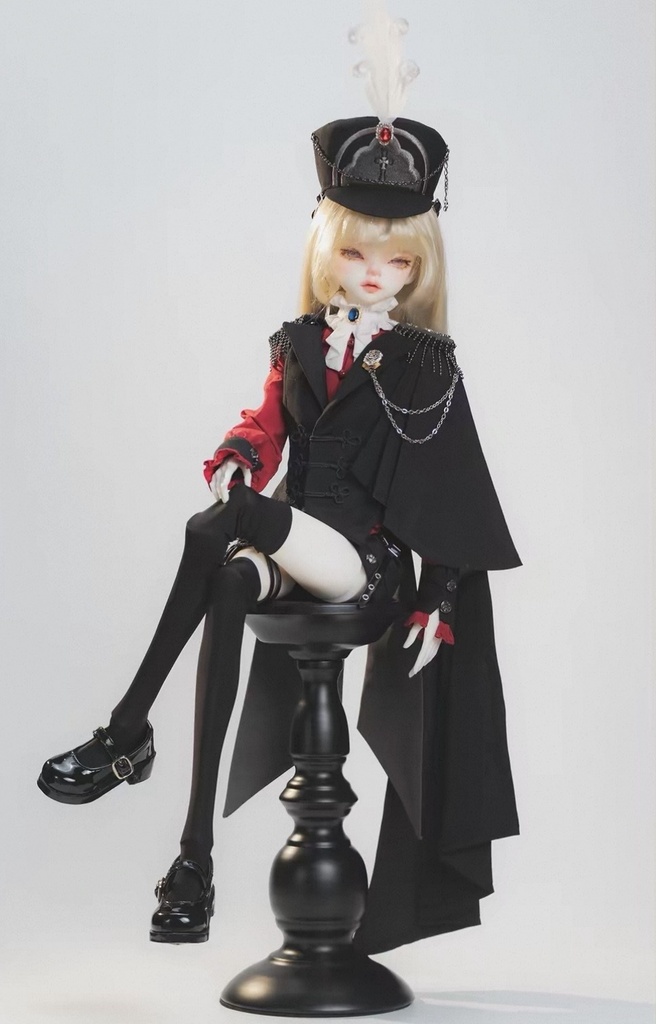 「受注」꒰紅と黒꒱「1/4ドール服 MSD, SDM /OFF」
