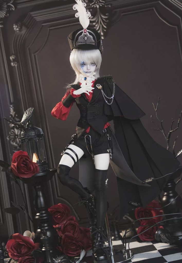 「受注」꒰紅と黒꒱「1/4ドール服 MSD, SDM /OFF」