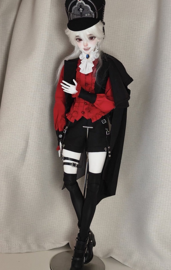 「受注」꒰紅と黒꒱「1/4ドール服 MSD, SDM /OFF」