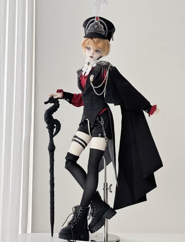 「受注」꒰紅と黒꒱「1/4ドール服 MSD, SDM /OFF」