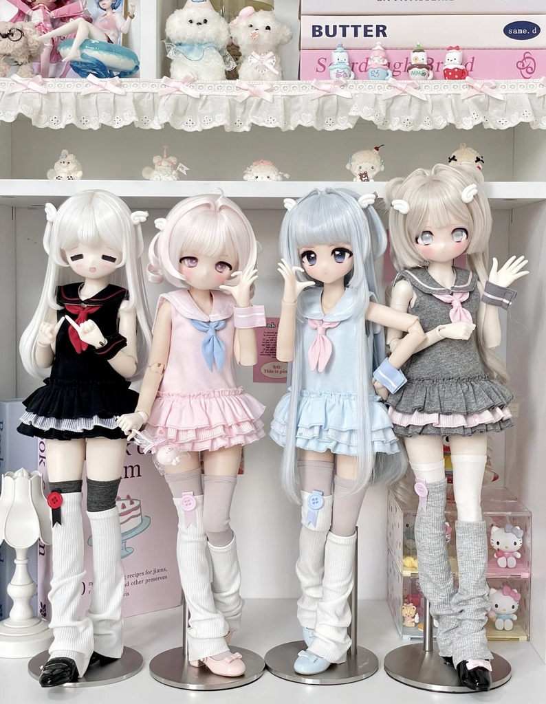 「受注」꒰放課後スイーツ部꒱「1/3・1/4ドールMDD, MSD, KUMAKO, Azone, OB22, OB24 /OFF」