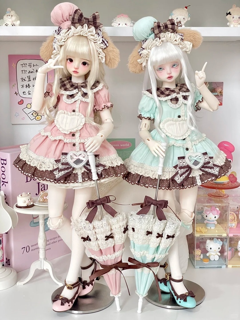 「受注」꒰もふもふカフェ꒱「1/4ドール服 MDD /OF」