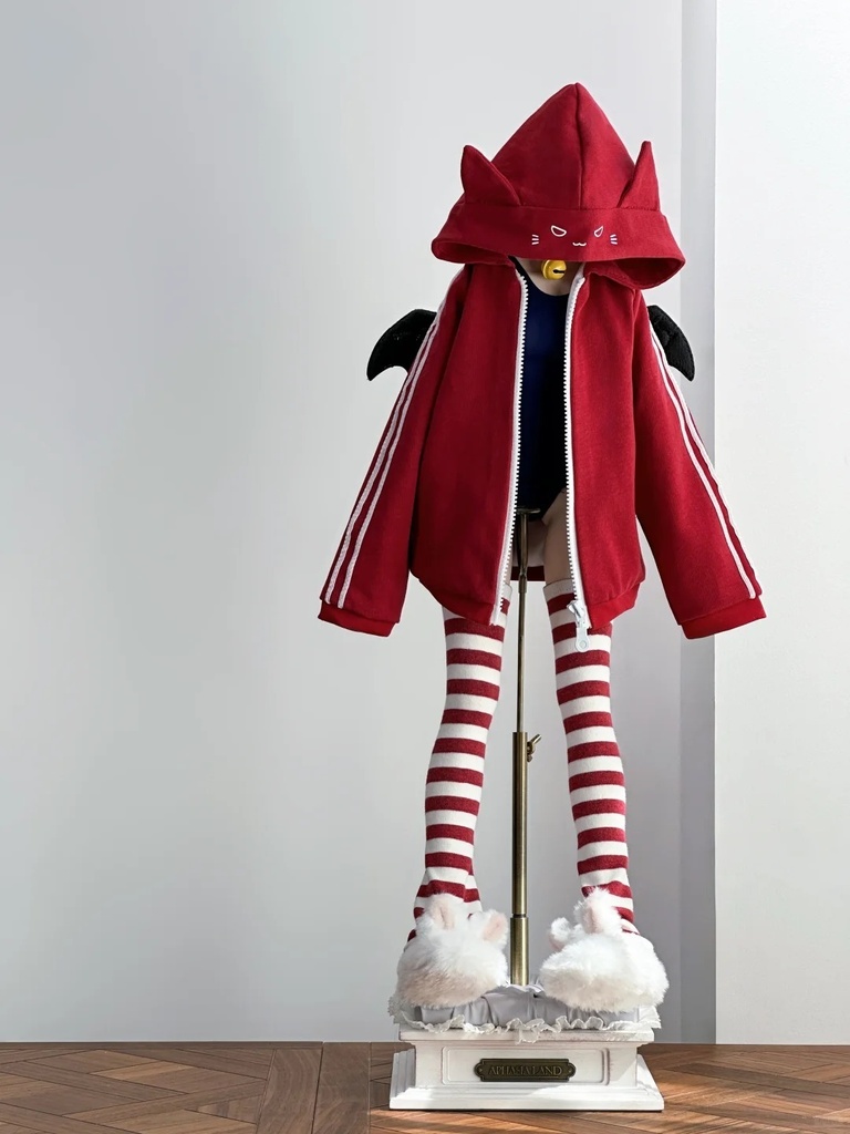 「限定受注」꒰天使うさぎ＆悪魔ねこ꒱「1/3ドール服 DD/OF」