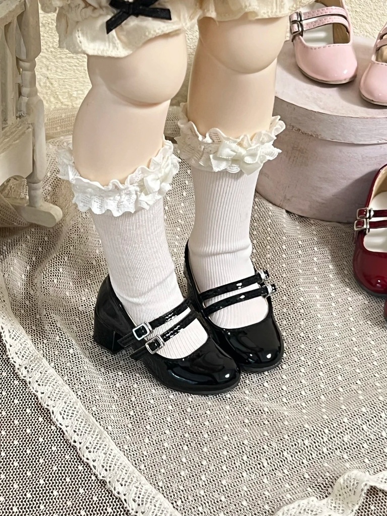 「限定受注」꒰双心結び꒱「1/4 ドール靴 MDD, KUMAKO/OF」