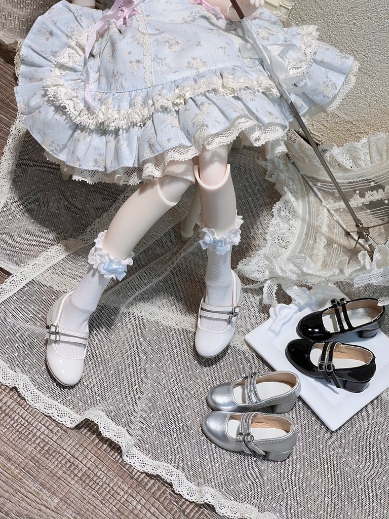 「限定受注」꒰双心結び꒱「1/4 ドール靴 MDD, KUMAKO/OF」