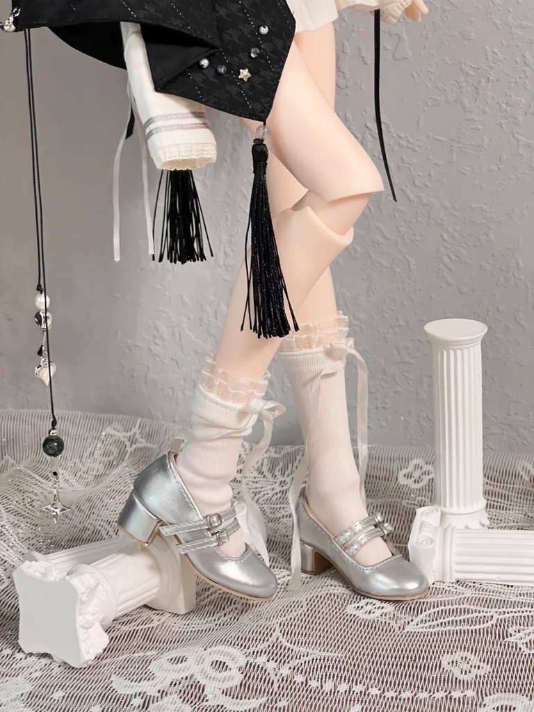 「限定受注」꒰双心結び꒱「1/4 ドール靴 MDD, KUMAKO/OF」