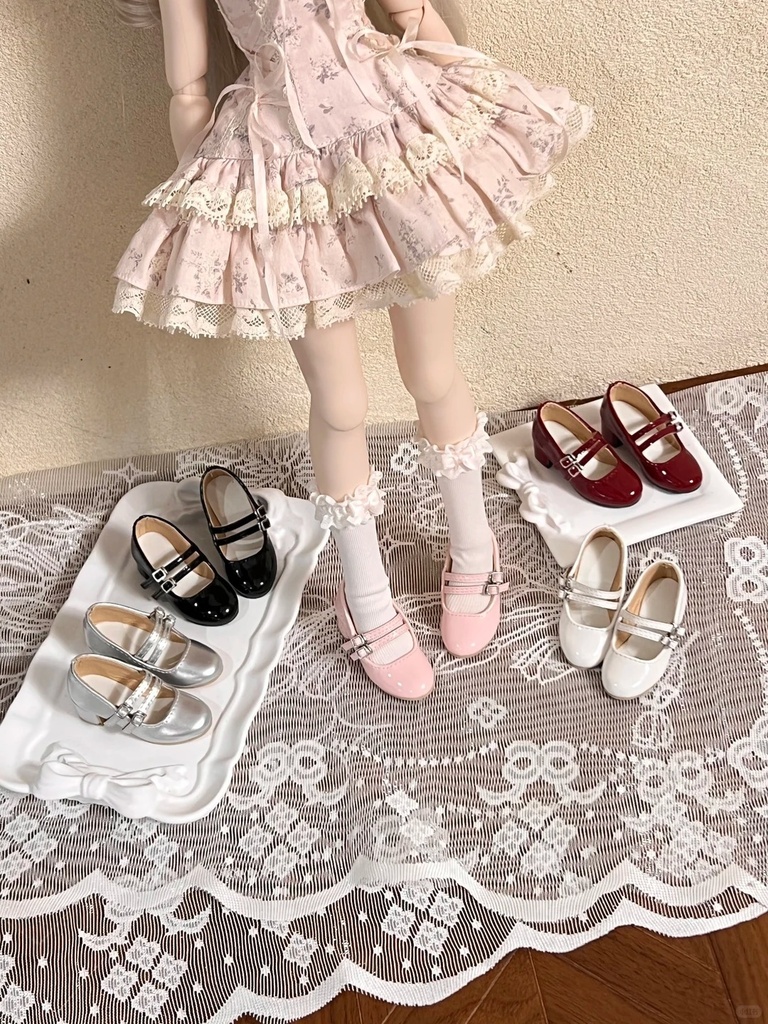 「限定受注」꒰双心結び꒱「1/4 ドール靴 MDD, KUMAKO/OF」
