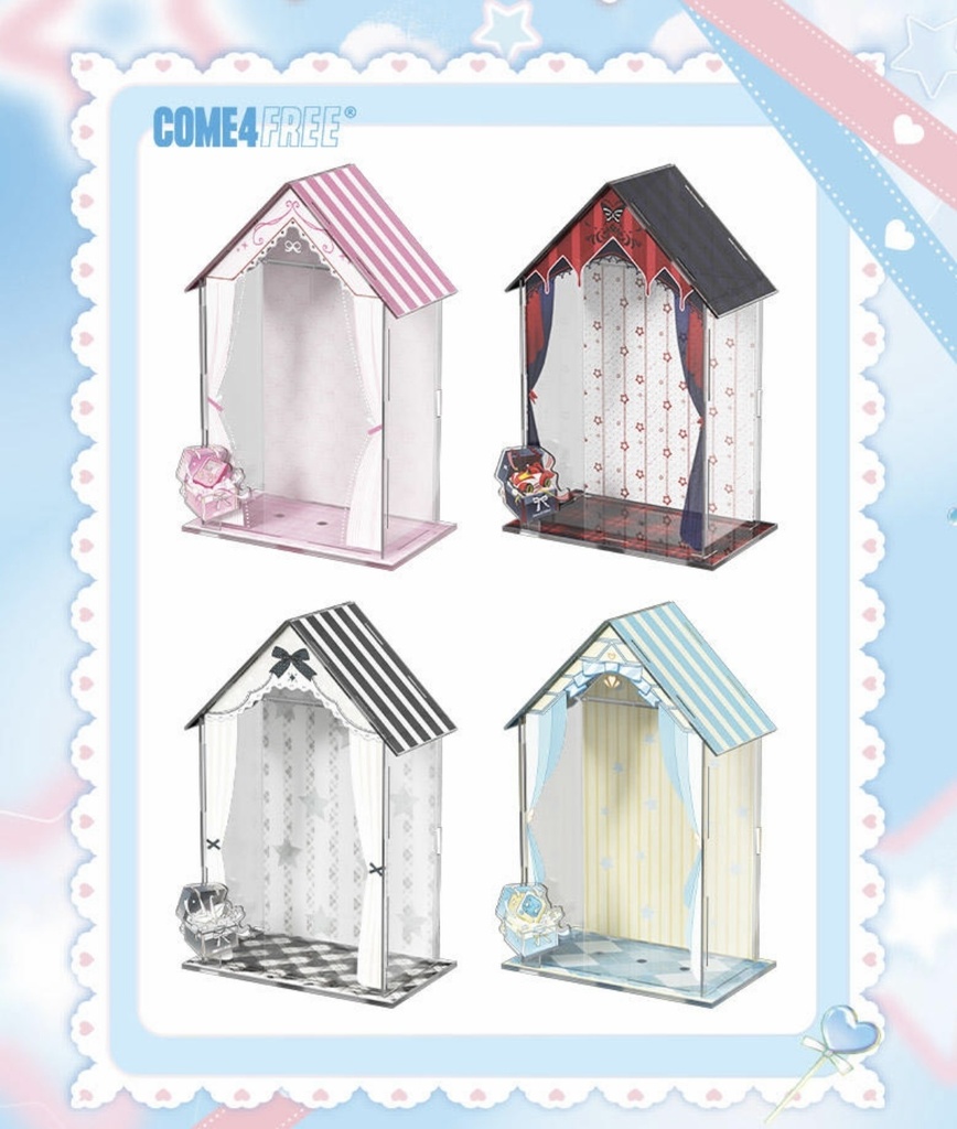 「通販」꒰COME4FREE ドールブース꒱「1/6,1/8ドール用」