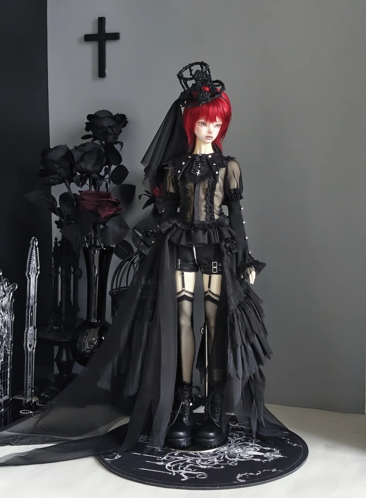 「受注」꒰羽縛りの薔薇 ꒱「1/4ドール服 MDD, SDM, MSD/OF」