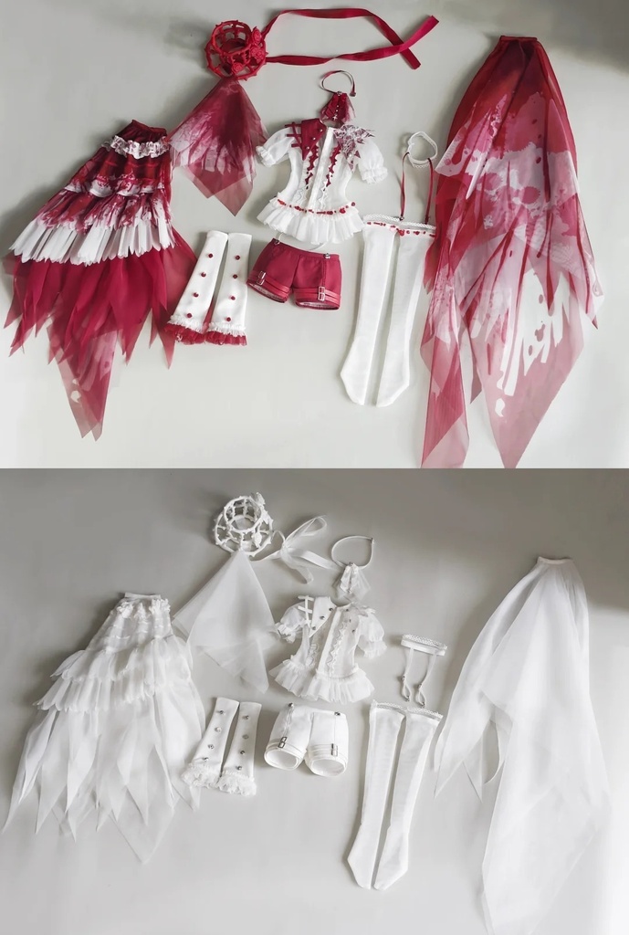 「受注」꒰羽縛りの薔薇 ꒱「1/4ドール服 MDD, SDM, MSD/OF」