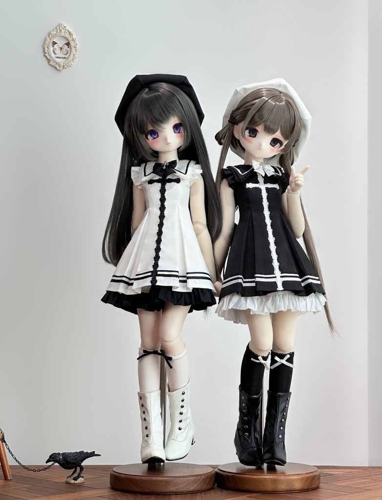 「受注」꒰少女クロス꒱「1/4ドール服 MDD,KUMAKO/OF」