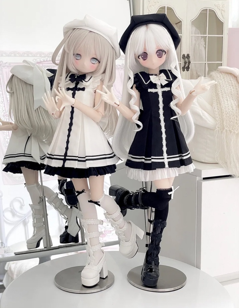 「受注」꒰少女クロス꒱「1/4ドール服 MDD,KUMAKO/OF」