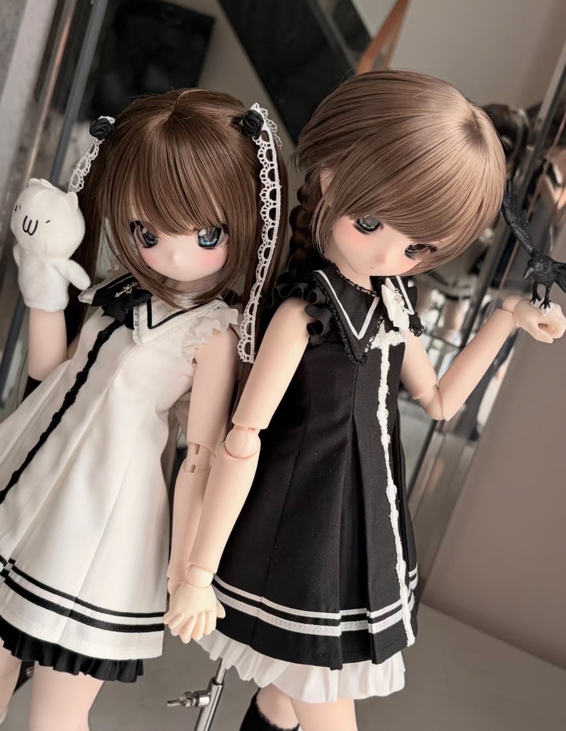 「受注」꒰少女クロス꒱「1/4ドール服 MDD,KUMAKO/OF」