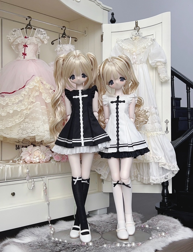「受注」꒰少女クロス꒱「1/4ドール服 MDD,KUMAKO/OF」