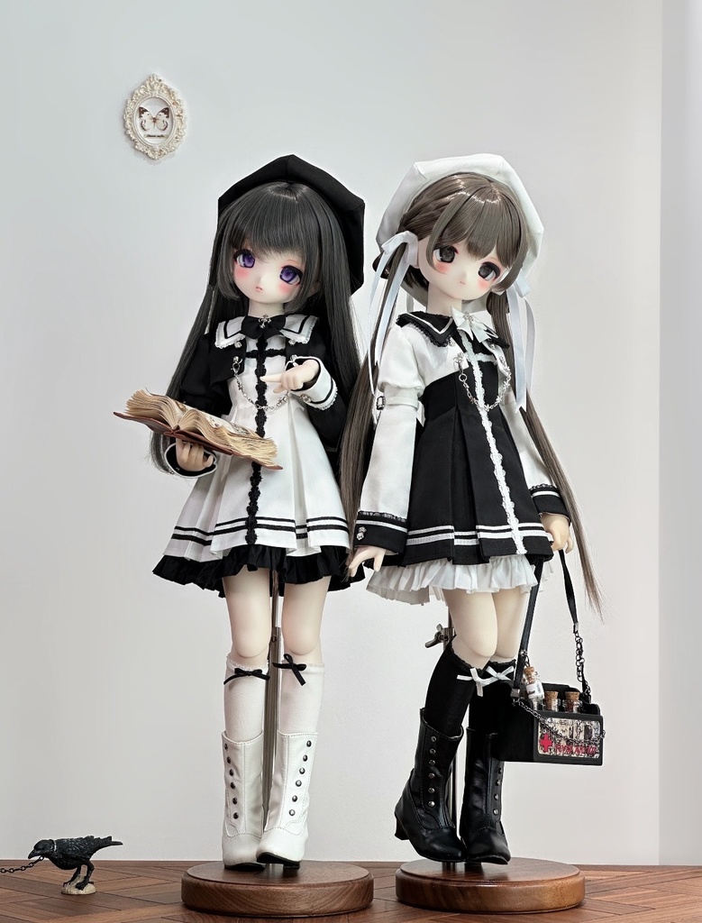 「受注」꒰少女クロス꒱「1/4ドール服 MDD,KUMAKO/OF」