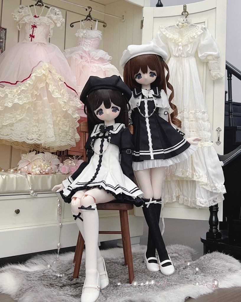「受注」꒰少女クロス꒱「1/4ドール服 MDD,KUMAKO/OF」