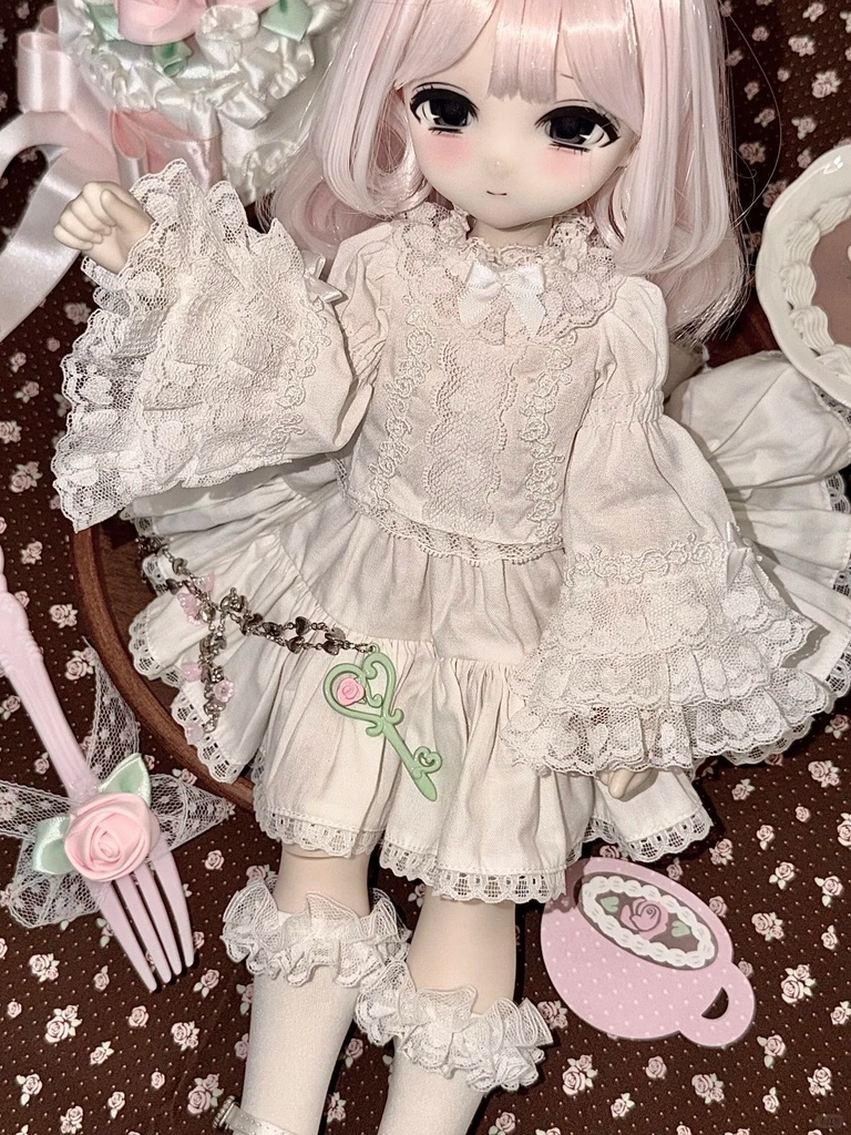「受注」꒰ローズクリームケーキ꒱「1/4・1/6ドール服 MDD,Azone,OB24/OF」