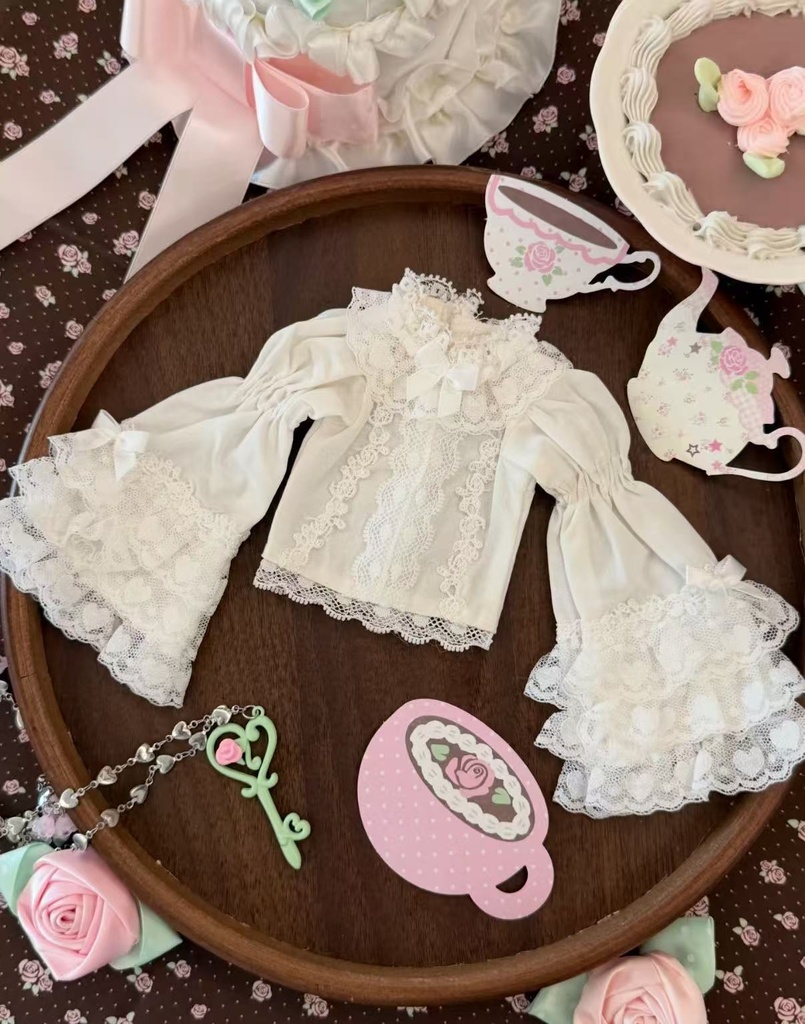 「受注」꒰ローズクリームケーキ꒱「1/4・1/6ドール服 MDD,Azone,OB24/OF」