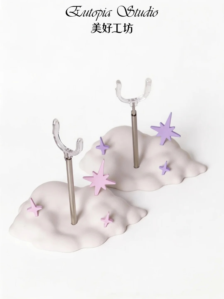 「受注」꒰ふわふわ星空雲꒱「1/6・1/8・1/12ドール用スタンド」
