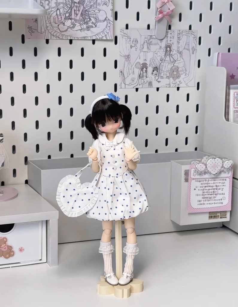 「通販」꒰夏色水玉꒱「1/6ドール服 Azone,OB24/OF」