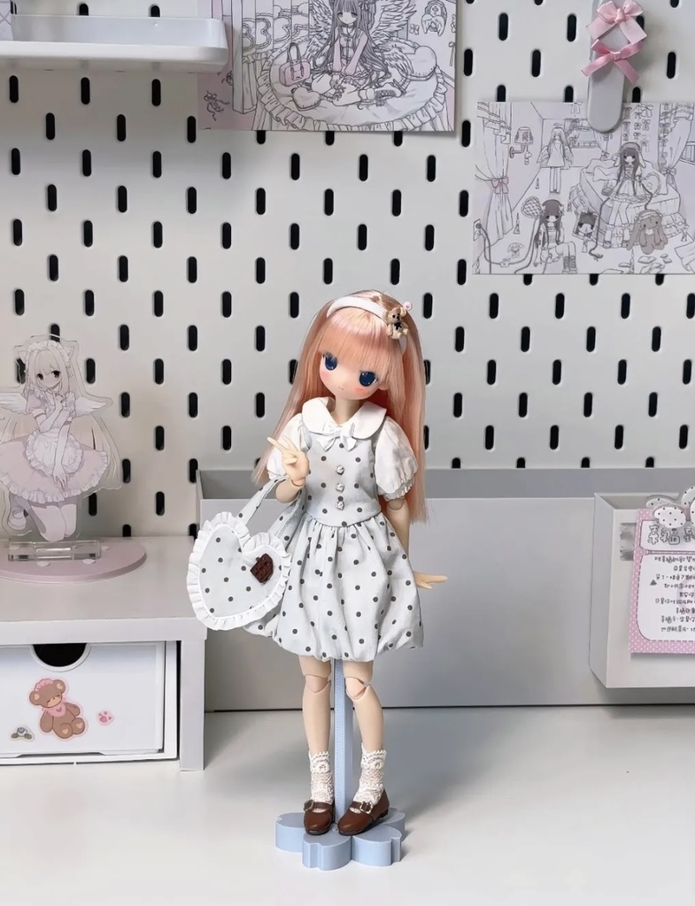 「通販」꒰夏色水玉꒱「1/6ドール服 Azone,OB24/OF」