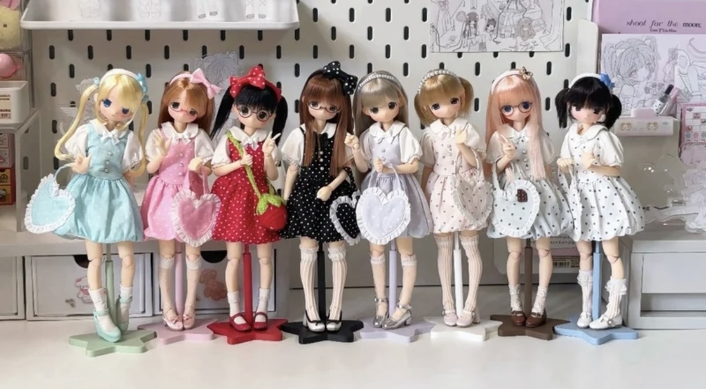 「通販」꒰夏色水玉꒱「1/6ドール服 Azone,OB24/OF」