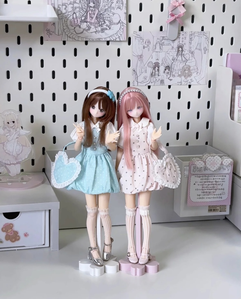 「通販」꒰夏色水玉꒱「1/6ドール服 Azone,OB24/OF」