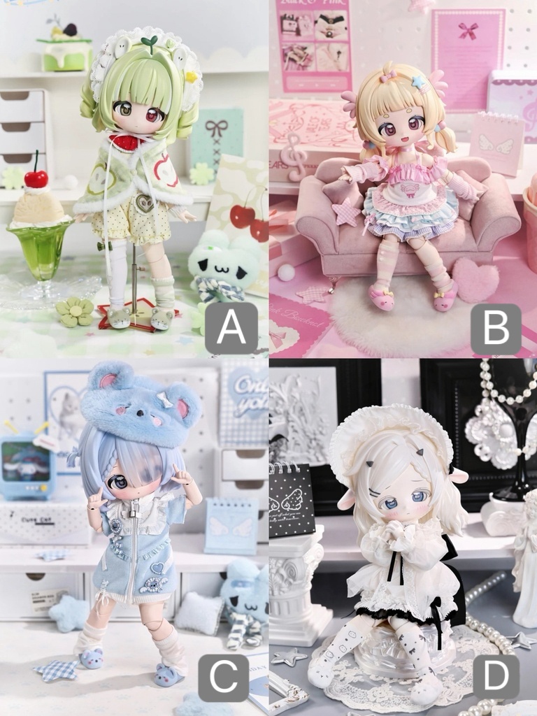 「受注」꒰ふわり星夢꒱ 「1/6 BJD ブラインドボックス」