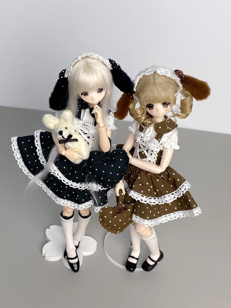 「受注」꒰水玉うさぎ꒱「1/6ドール服 Azone,OB24/OF」