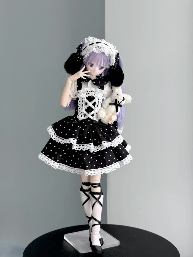 「受注」꒰水玉うさぎ꒱「1/6ドール服 Azone,OB24/OF」
