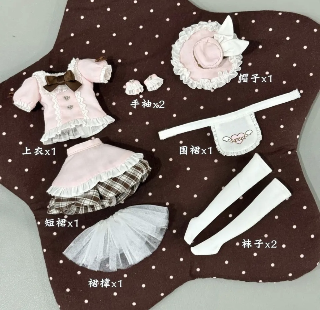 「通販」꒰うさぎの魔法仕立て꒱「1/6ドール服 Azone, OB22/OF」