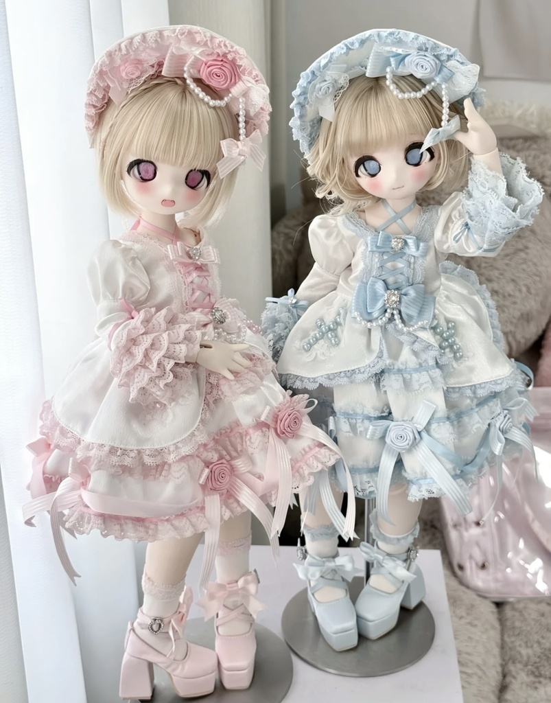 「受注」꒰ベルベットリボン꒱「1/4・1/6 ドール靴 MDD, KUMAKO/OF」