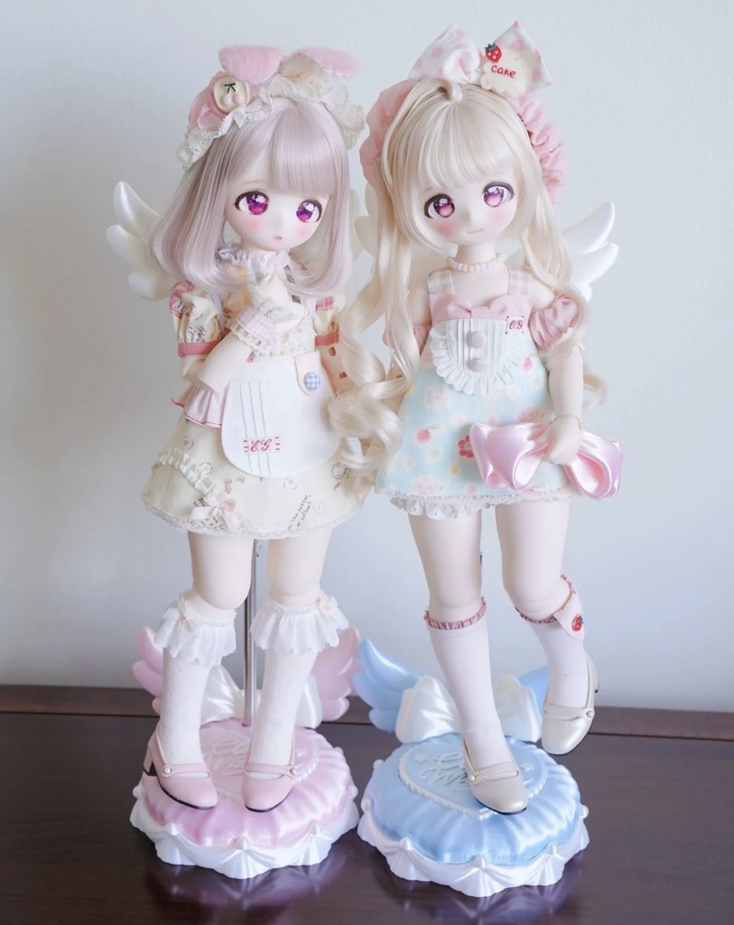 「受注」꒰天使の翼꒱「1/4・1/6・1/8ドール用スタンド」