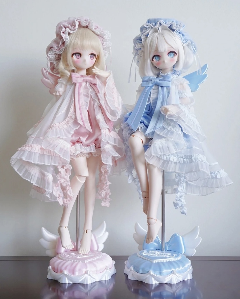 「受注」꒰天使の翼꒱「1/4・1/6・1/8ドール用スタンド」