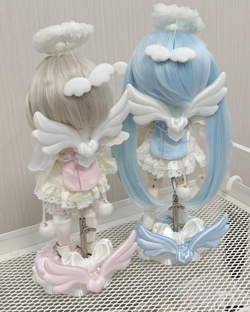 「受注」꒰天使の翼꒱「1/4・1/6・1/8ドール用スタンド」