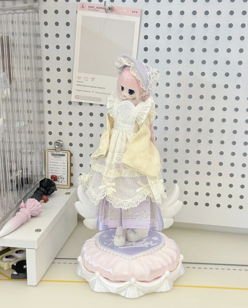 「受注」꒰天使の翼꒱「1/4・1/6・1/8ドール用スタンド」