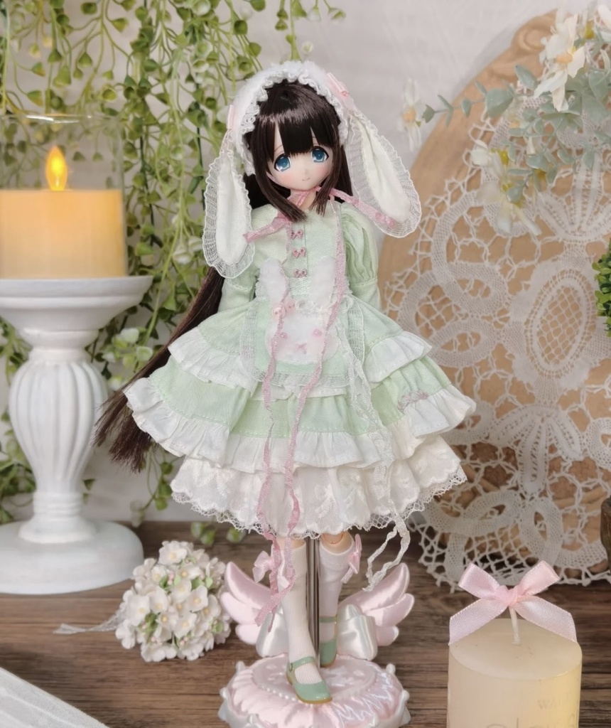 「受注」꒰天使の翼꒱「1/4・1/6・1/8ドール用スタンド」