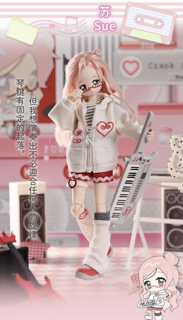 「受注」꒰Fuwafuwa バンド꒱ 「1/6 BJD 植毛ドール ブラインドボックス」