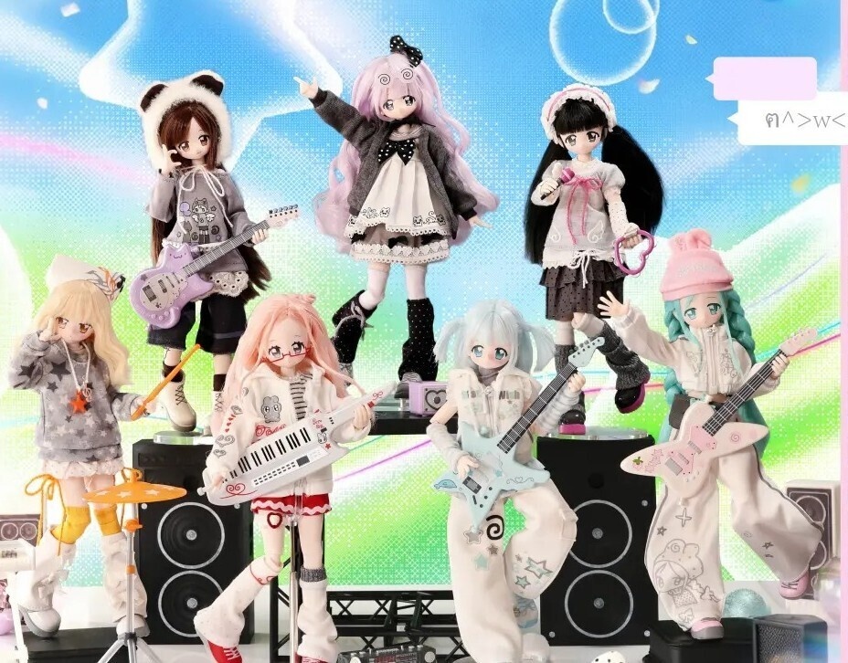 「受注」꒰Fuwafuwa バンド꒱ 「1/6 BJD  植毛ドール ブラインドボックス」