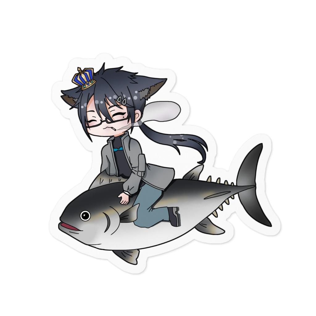 はやてん ヤニカステッカー