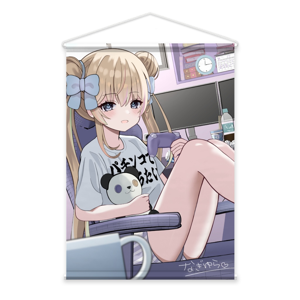 なぎゆらサイン付きタペストリー