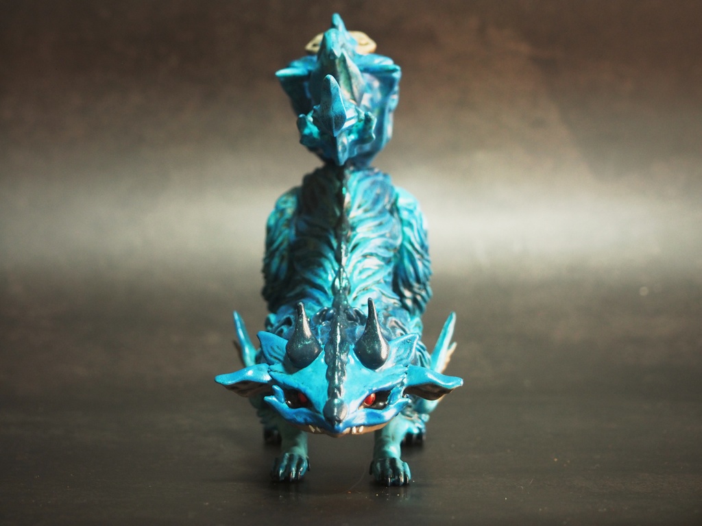 狛犬ドラゴン吽形　未塗装　セール価格