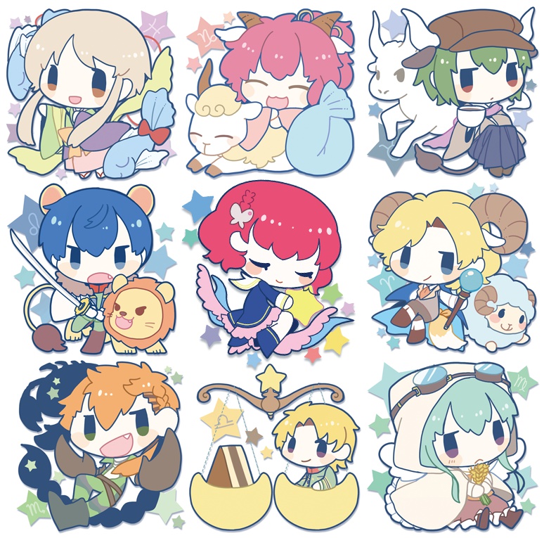 八葉星座アクリルキーホルダー